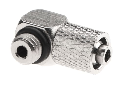 EpeS HPA 6mm Hose Coupling with Screwed Catch 90 Degree - Outer M6 Thread
