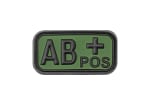 JTG Bloodtype Rubber Patch AB Pos