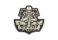 JTG Ghost Ship Skull Rubber Patch