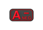 JTG Bloodtype Rubber Patch A Neg