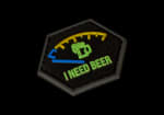 JTG I need Beer Rubber Patch