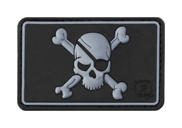 JTG Pirate Skull Rubber Patch