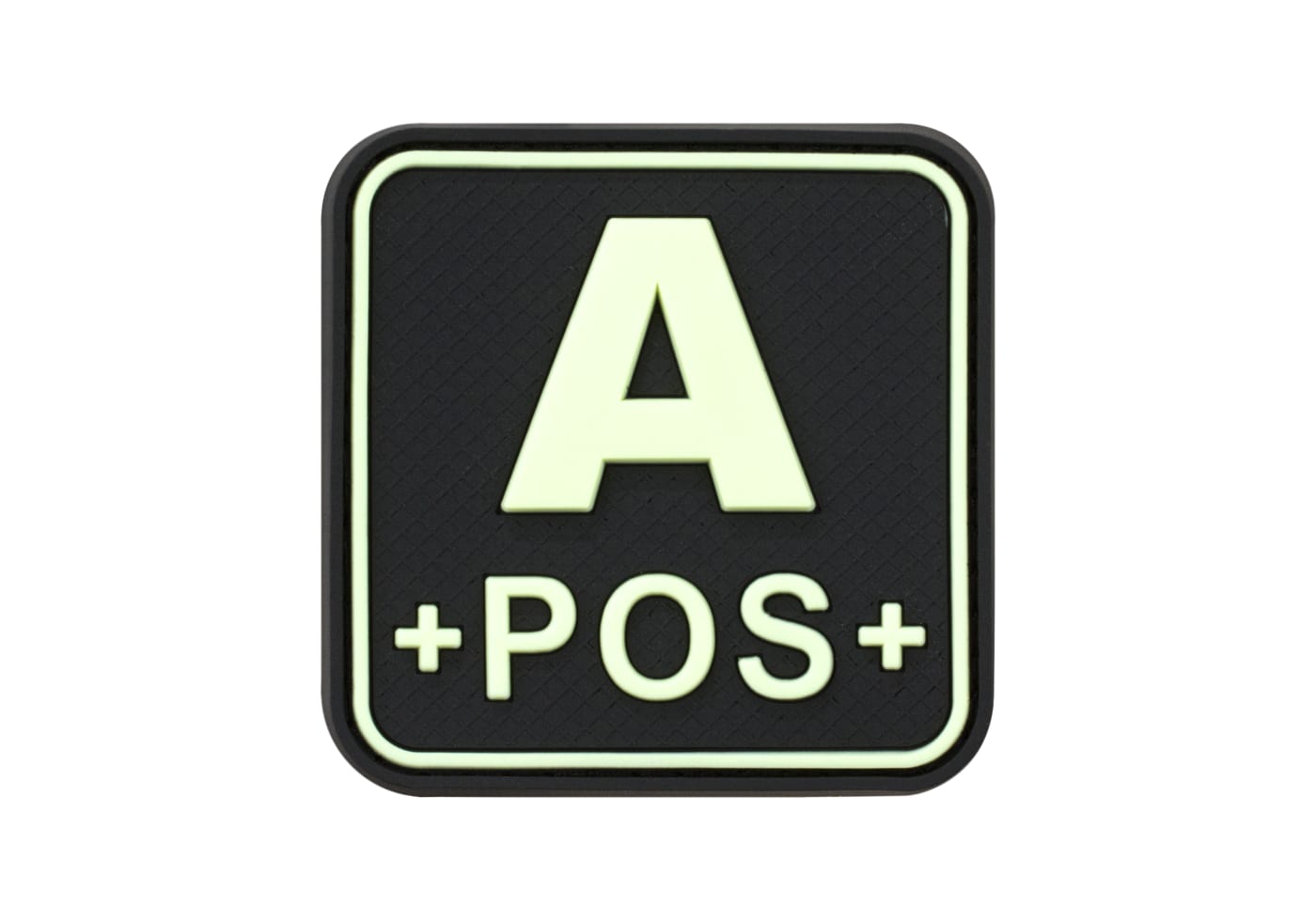 JTG Bloodtype Square Rubber Patch A Pos