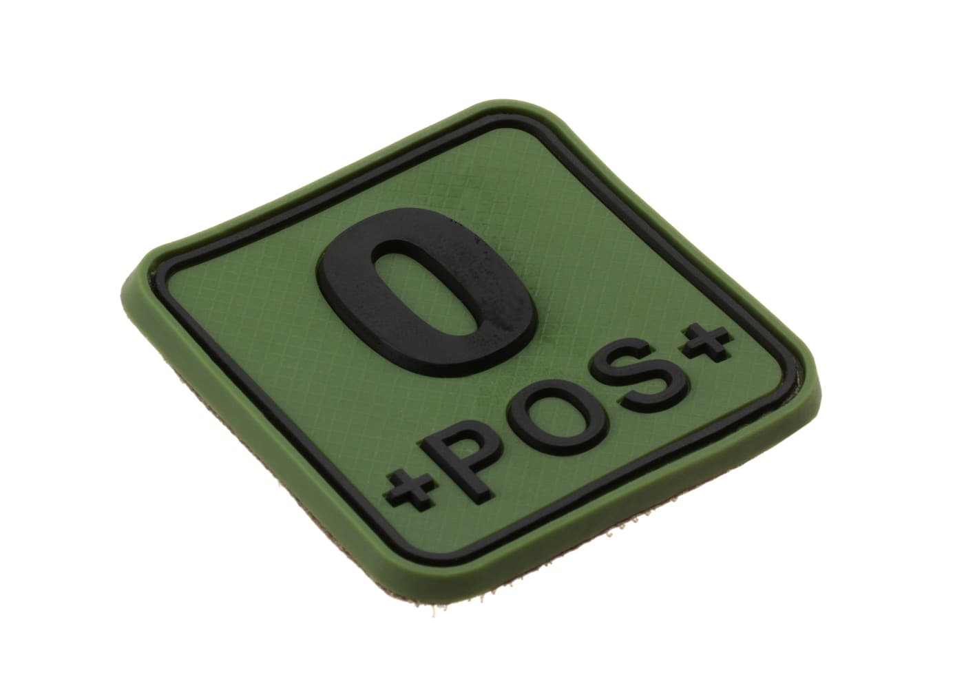 JTG Bloodtype Square Rubber Patch 0 Pos