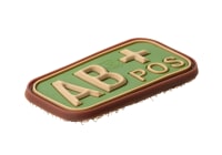 JTG Bloodtype Rubber Patch AB Pos