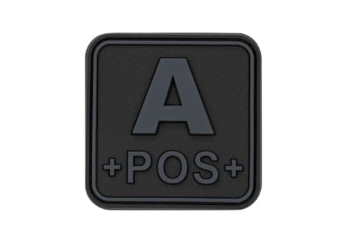 JTG Bloodtype Square Rubber Patch A Pos