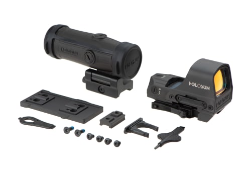 Holosun HS510C Solar Red Circle Dot Sight Combo with HM3X