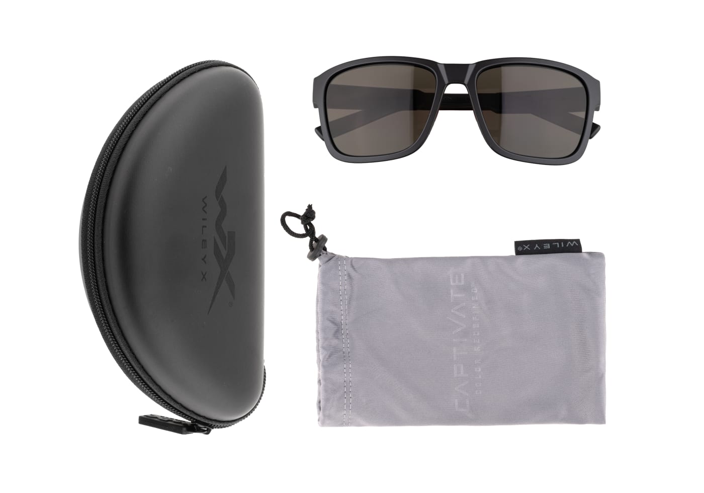 Wiley X WX Trek Captivate Polarized Grey