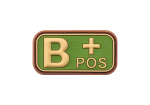 JTG Bloodtype Rubber Patch B Pos