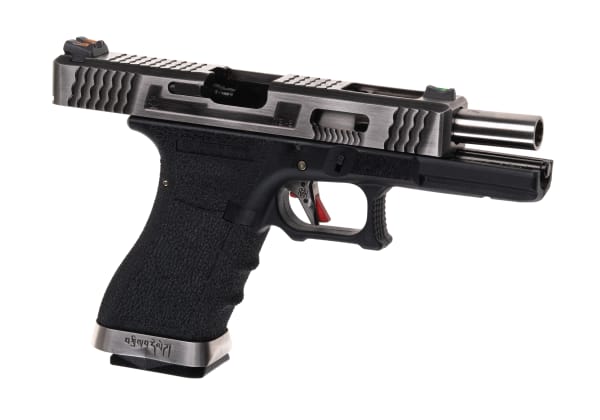 WE G-Force 17 SV Silver Barrel Metal Version GBB