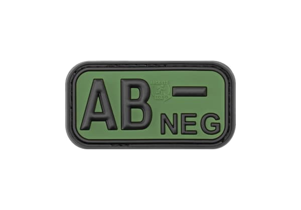 JTG Bloodtype Rubber Patch AB Neg