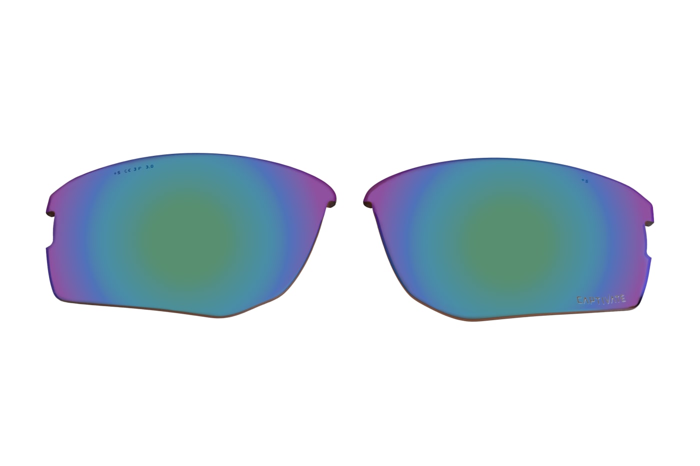 Wiley X JAKL Captivate Polarized Green Mirror Amber Lens Set