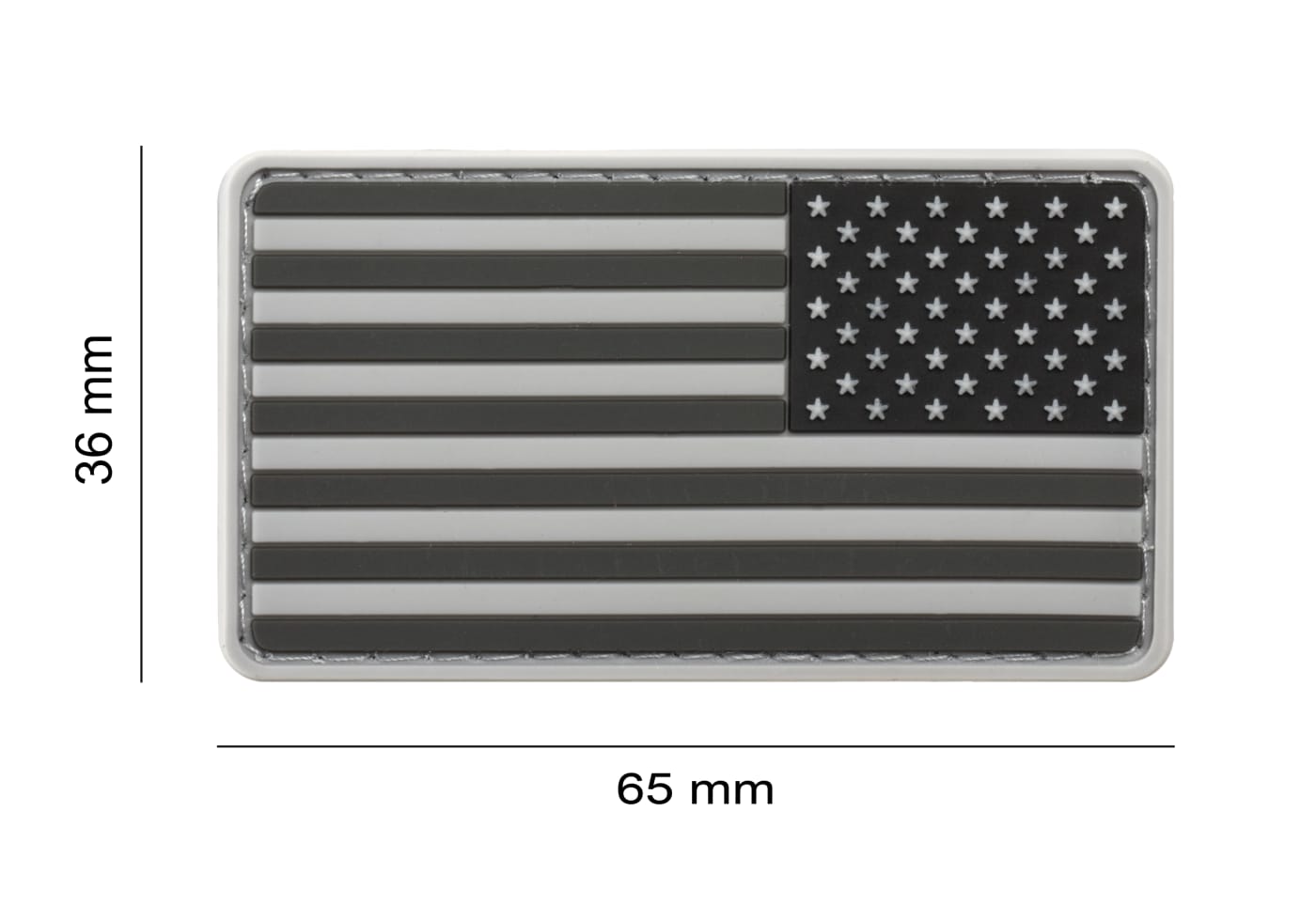 JTG US Flag Rubber Patch Reversed