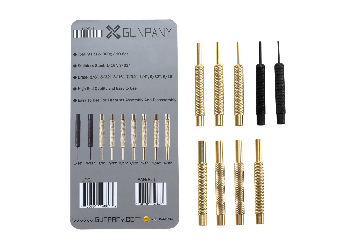 Gunpany Gun Smith Punch Kit