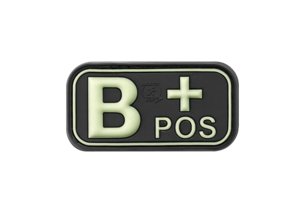 JTG Bloodtype Rubber Patch B Pos