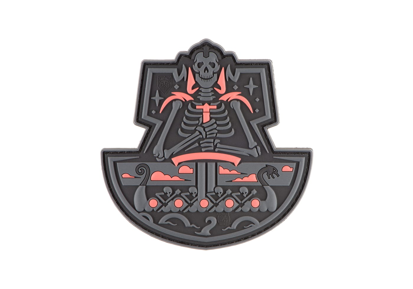 JTG Ghost Ship Skull Rubber Patch