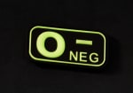 JTG Bloodtype Rubber Patch 0 Neg