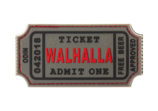 JTG Large Walhalla Ticket Rubber Patch