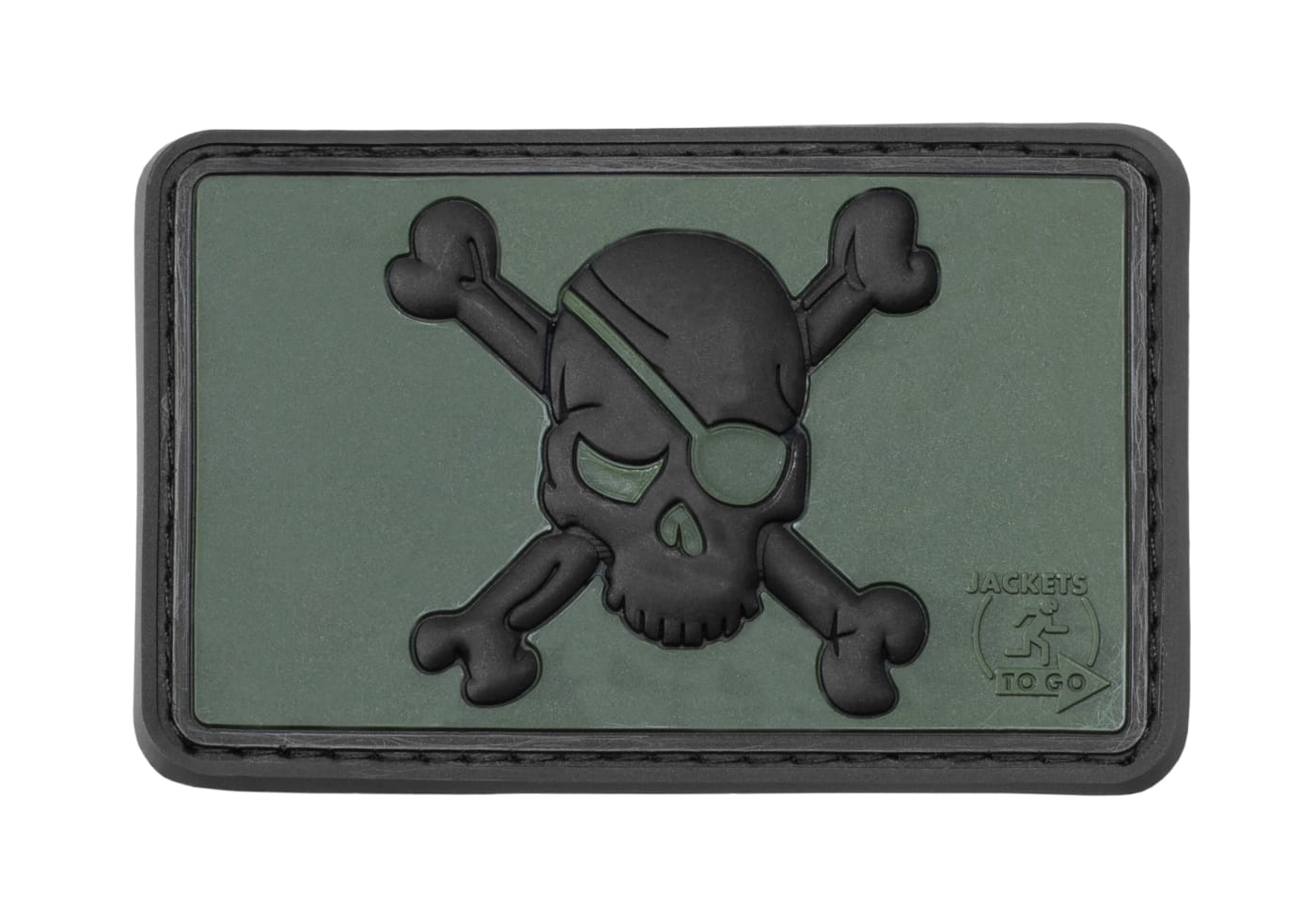 JTG Pirate Skull Rubber Patch