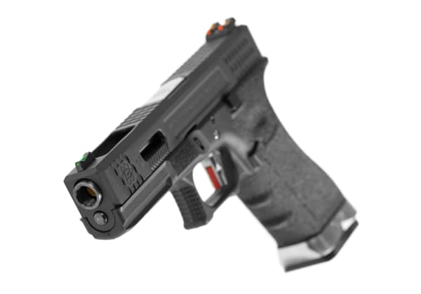 WE G-Force 17 BK Silver Barrel Metal Version GBB