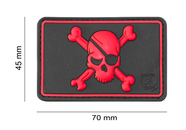 JTG Pirate Skull Rubber Patch