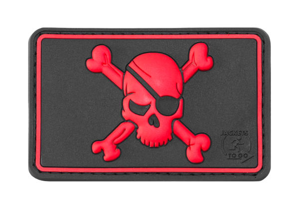 JTG Pirate Skull Rubber Patch