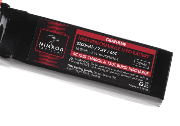 Nimrod Lipo 7.4V 2200mAh 65C Graphene Large Type