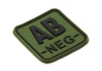 JTG Bloodtype Square Rubber Patch AB Neg