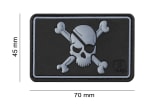 JTG Pirate Skull Rubber Patch