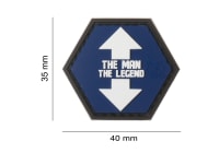 JTG The Man The Legend Rubber Patch