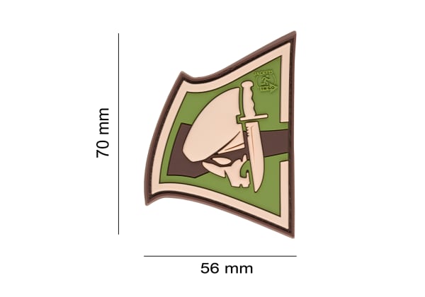 JTG Rebel Skull Rubber Patch