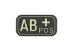 JTG Bloodtype Rubber Patch AB Pos