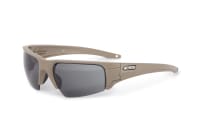 ESS Crowbar Tactical Sunglasses Silver Logo Terrain Tan Frame