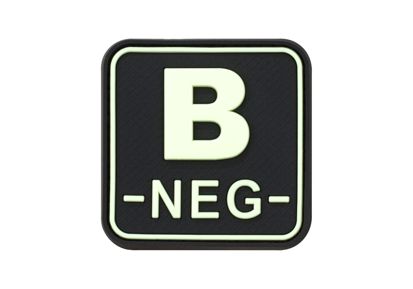 JTG Bloodtype Square Rubber Patch B Neg