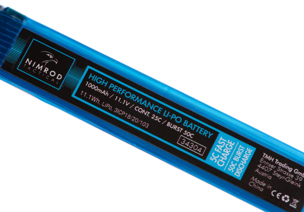 Nimrod Lipo 11.1V 1000mAh 25C Split Type T-Plug