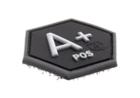 JTG Bloodgroup Hexagon Rubber Patch A Pos