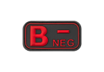 JTG Bloodtype Rubber Patch B Neg