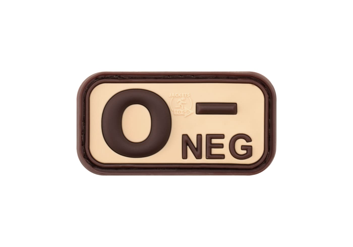 JTG Bloodtype Rubber Patch 0 Neg