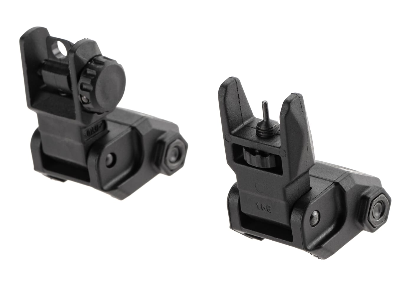 DLG Tactical Low Profile Folding Sight Set