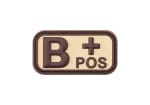JTG Bloodtype Rubber Patch B Pos