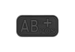 JTG Bloodtype Rubber Patch AB Pos