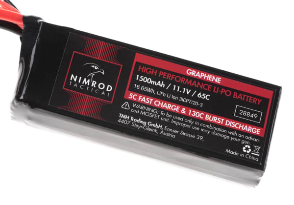 Nimrod Lipo 11.1V 1500mAh 65C Graphene Mini Type T-Plug