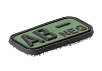 JTG Bloodtype Rubber Patch AB Neg
