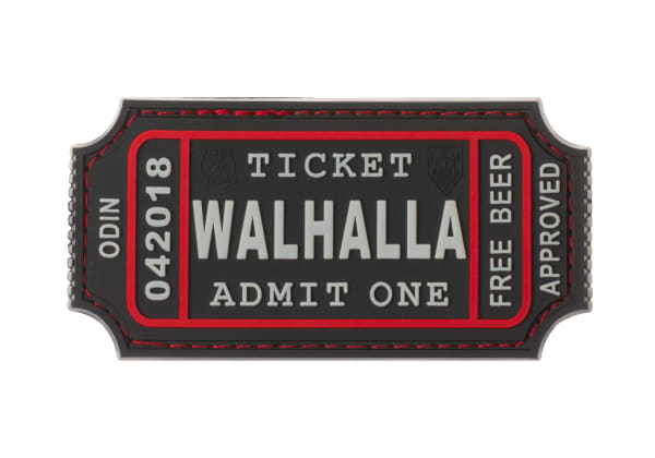 JTG Large Walhalla Ticket Rubber Patch