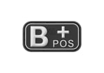 JTG Bloodtype Rubber Patch B Pos