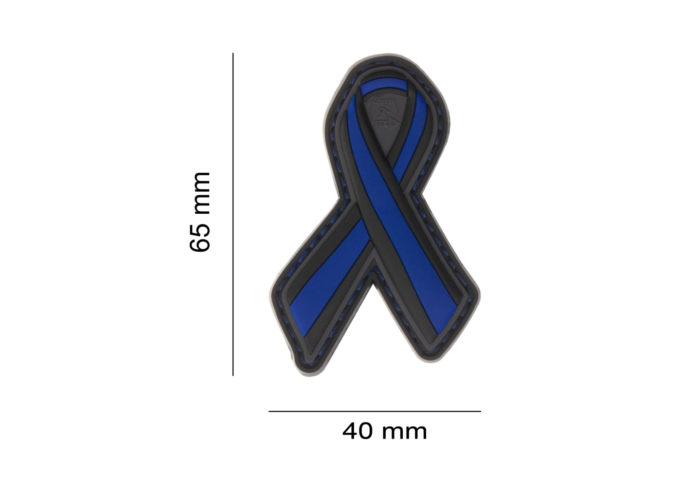 JTG Thin Blue Line Ribbon Rubber Patch