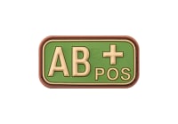 JTG Bloodtype Rubber Patch AB Pos