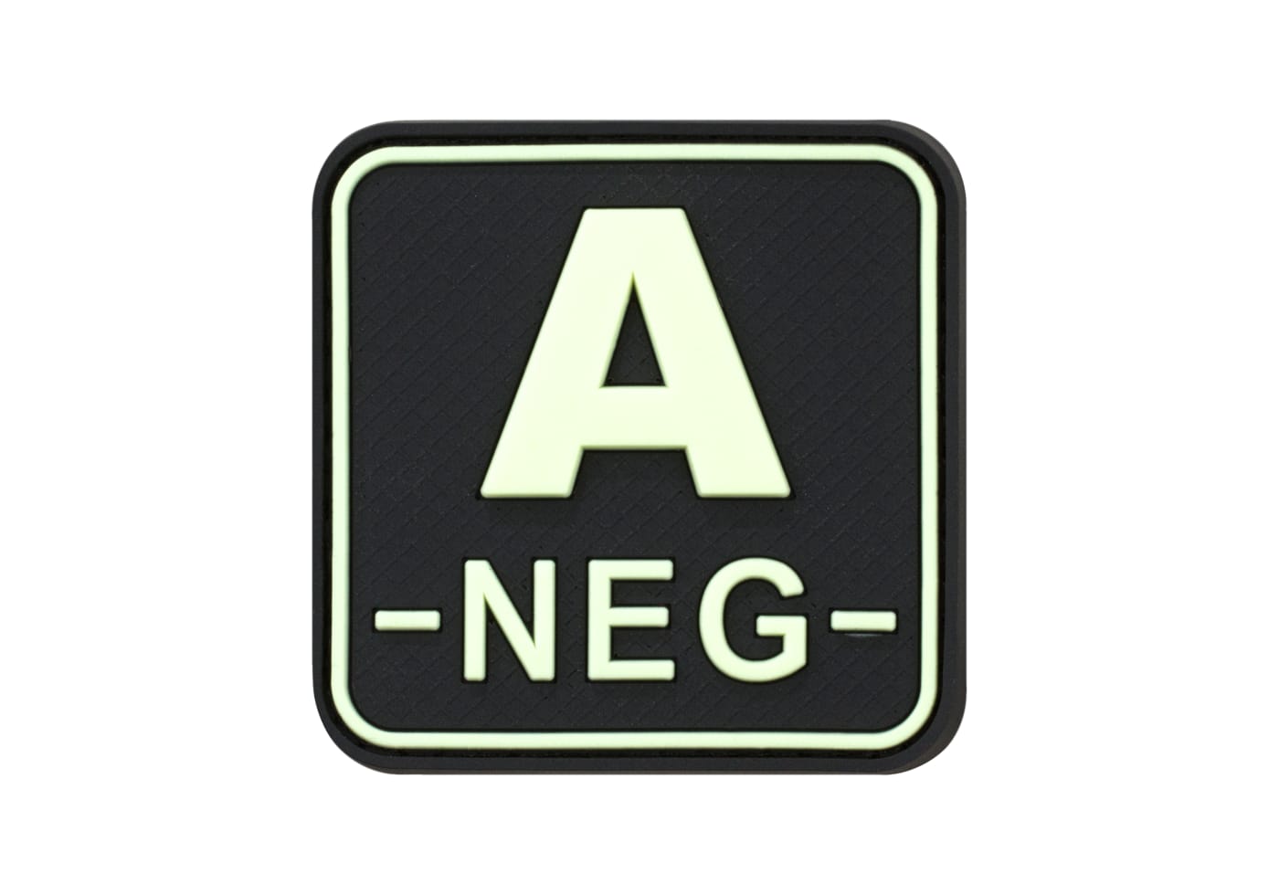 JTG Bloodtype Square Rubber Patch A Neg
