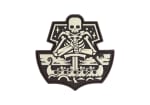 JTG Ghost Ship Skull Rubber Patch
