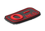 JTG Bloodtype Rubber Patch 0 Neg